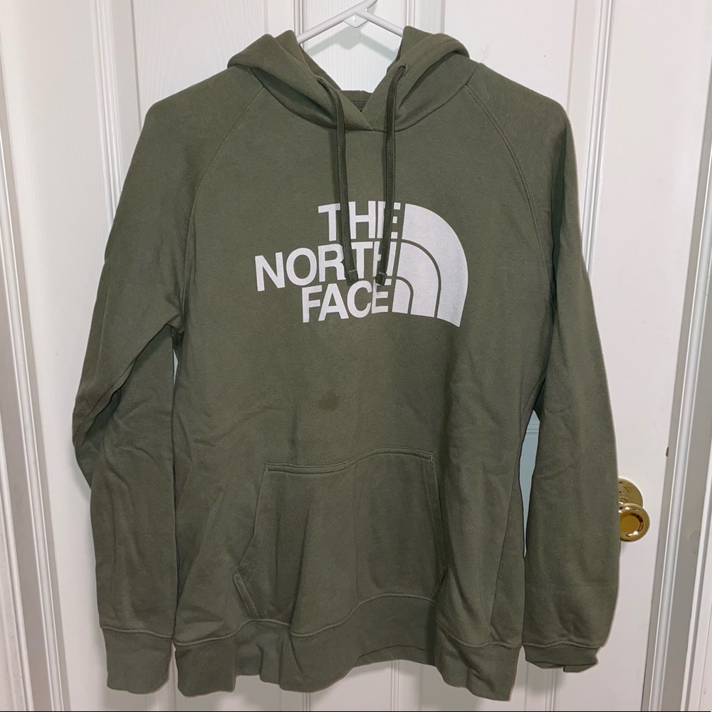Army Green The North Face Hoodie